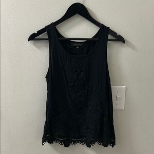 Honey Punch Embellished Black Sleeveless Tank